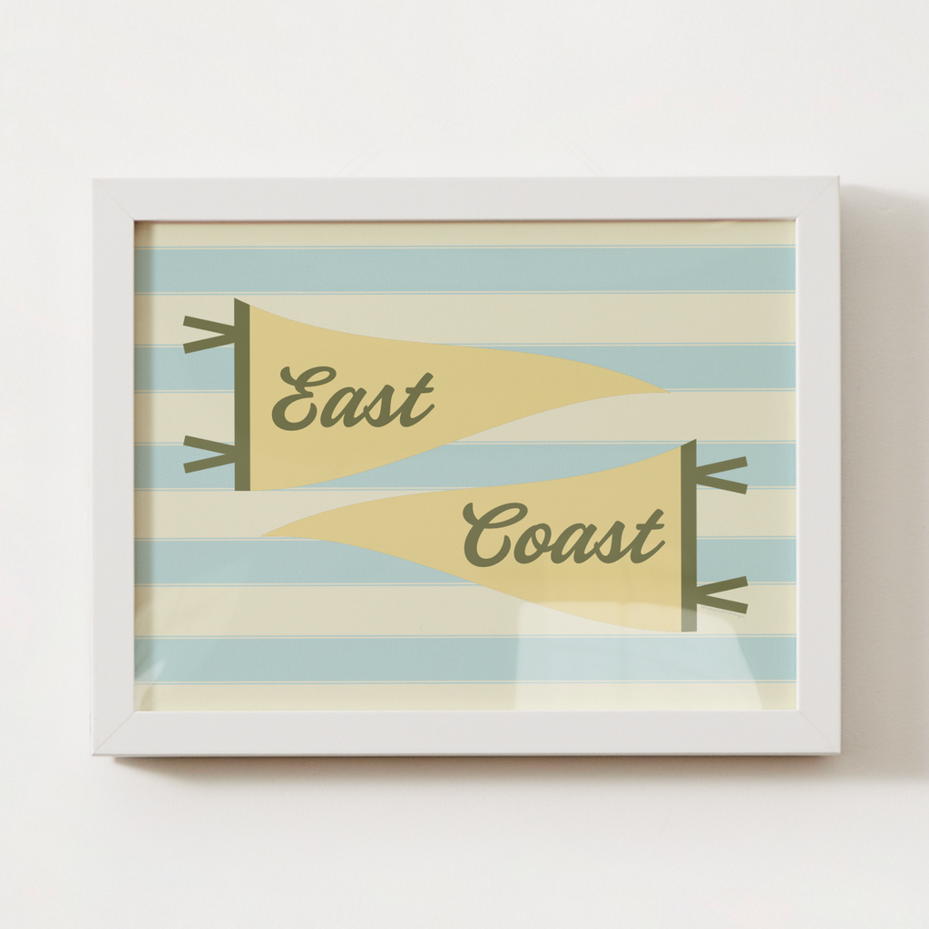 East Coast Double Pennant Print