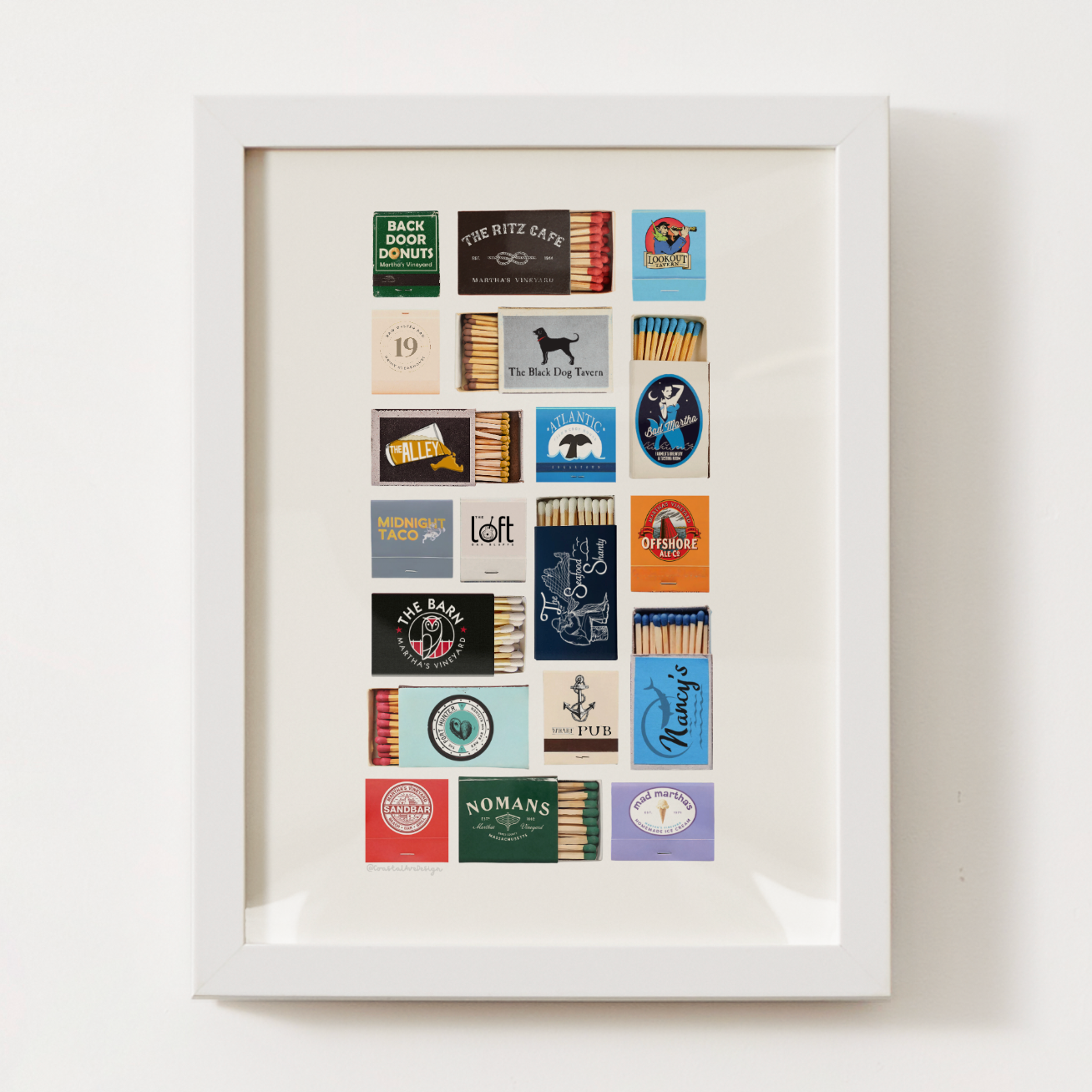 Martha's Vineyard Matchbox Print