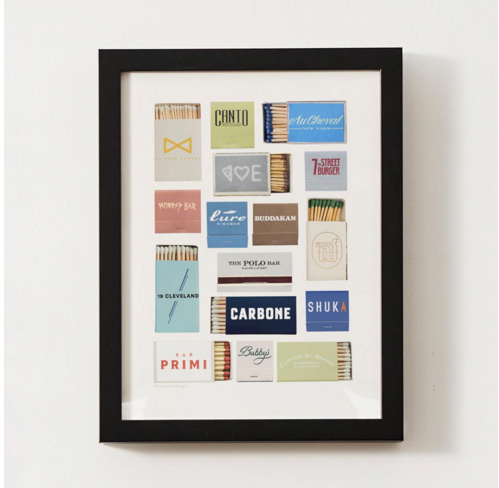 Customizable Matchbox Print Art; Personal & Unique Gift!