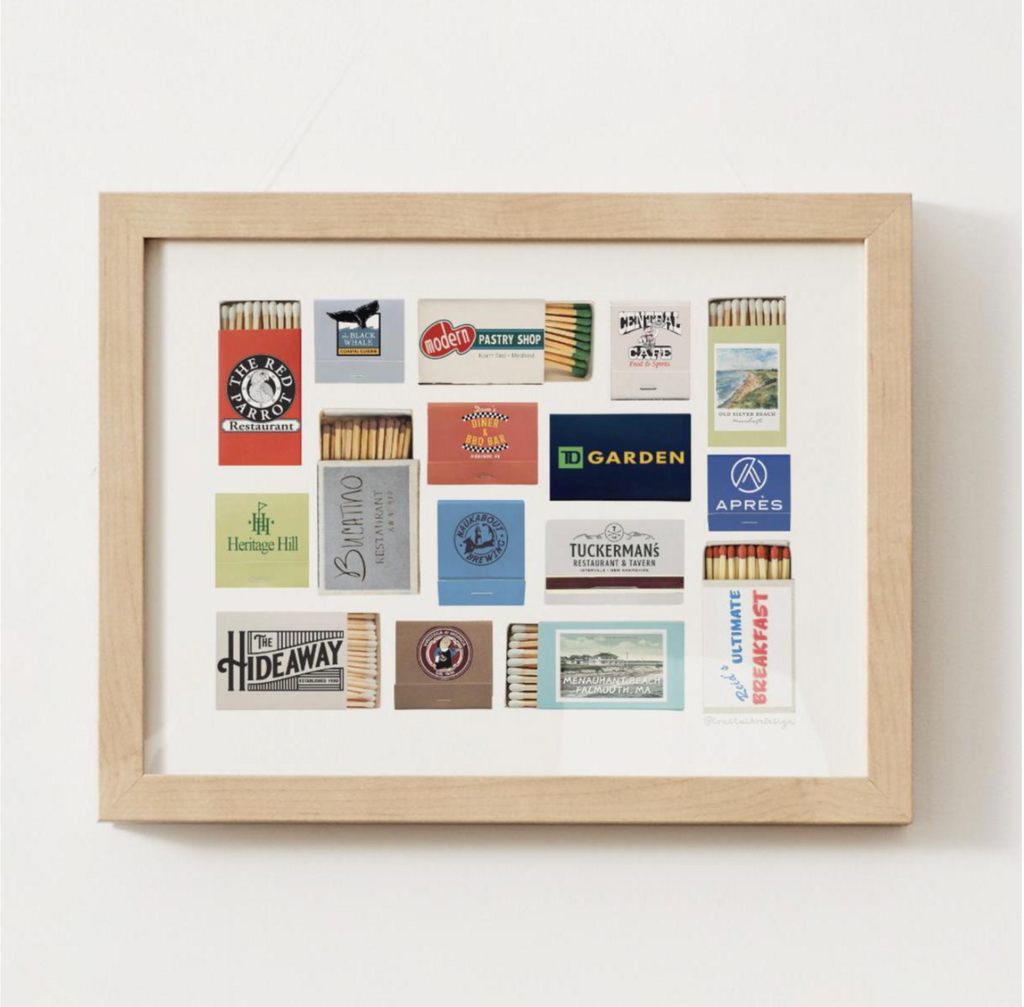 Customizable Matchbox Print Art; Personal & Unique Gift!