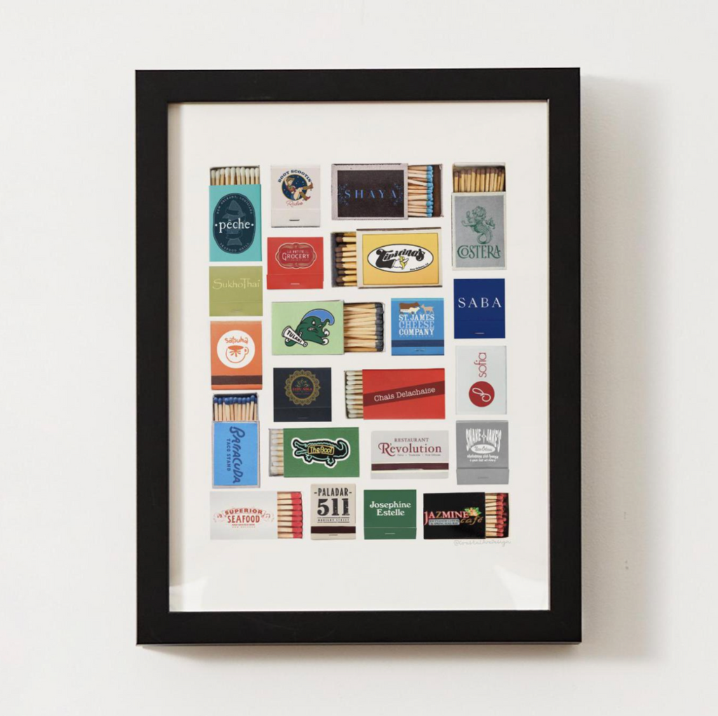 Customizable Matchbox Print Art; Personal & Unique Gift!