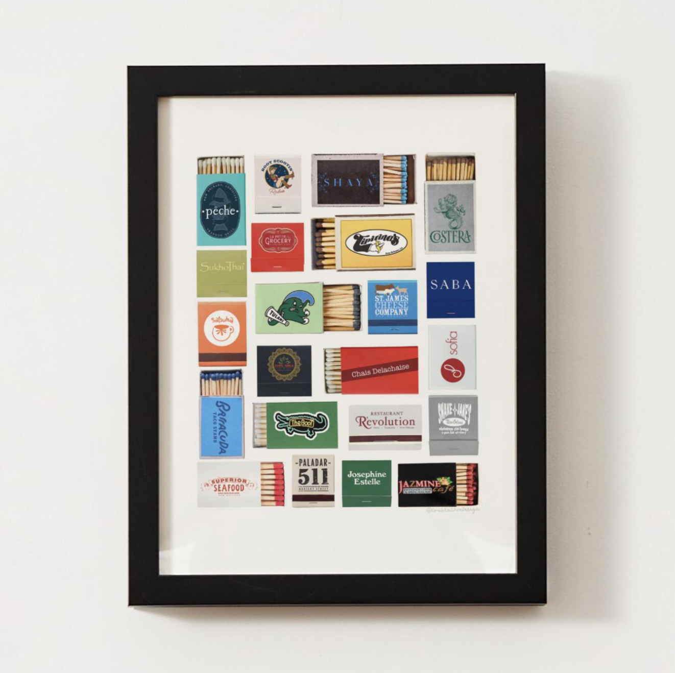 Customizable Matchbox Print Art; Personal & Unique Gift!