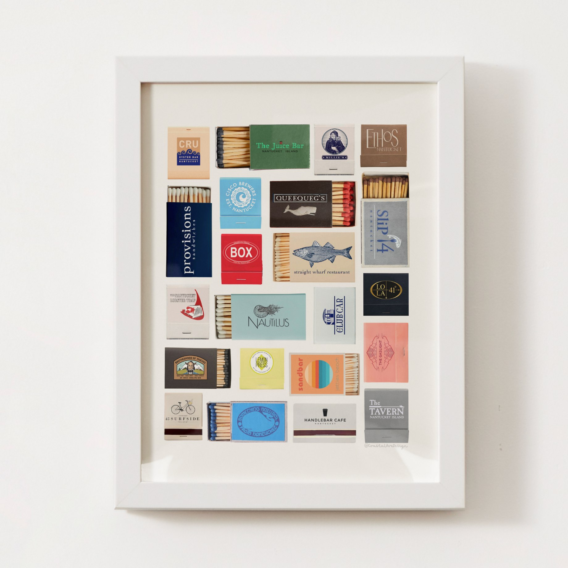 Nantucket Matchbox Print