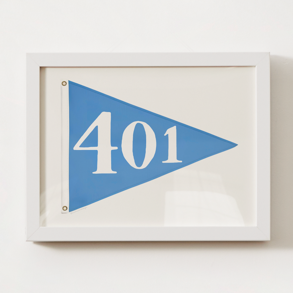 401 Rhode Island Pennant Print