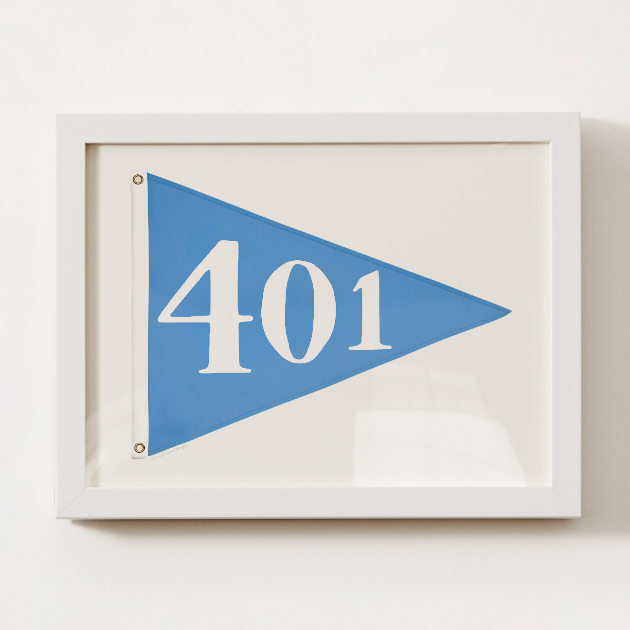401 Rhode Island Pennant Print