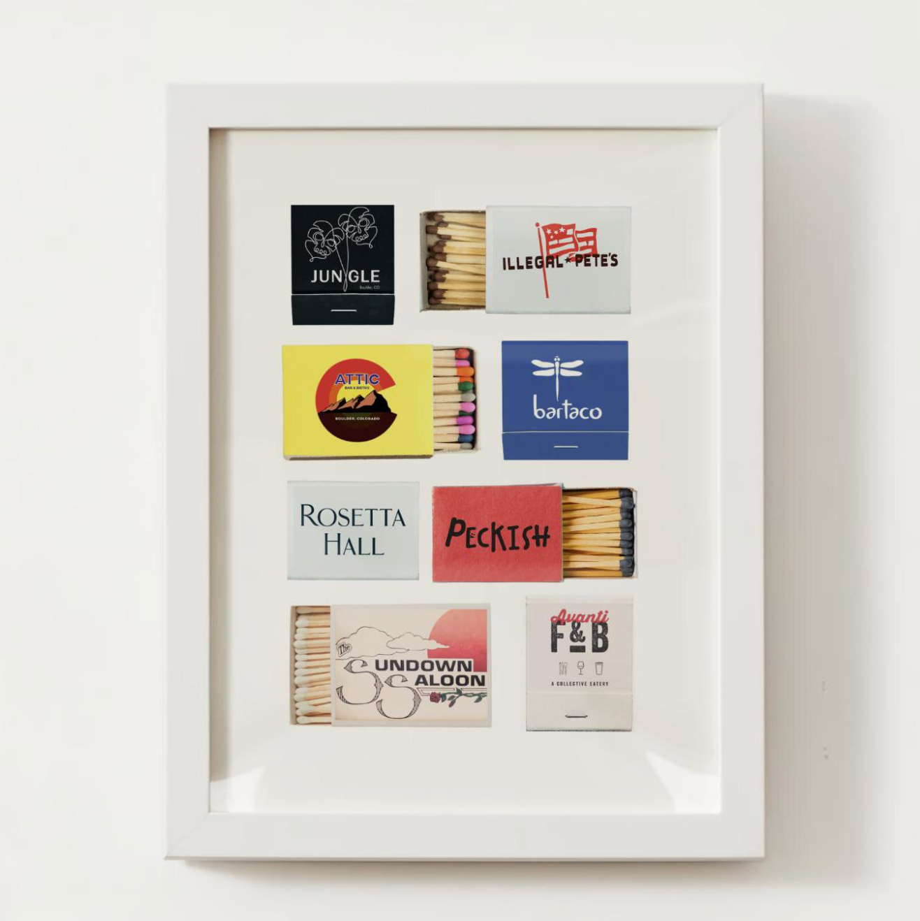 Boulder, Colorado Matchbox Print – Coastal Ave. Design
