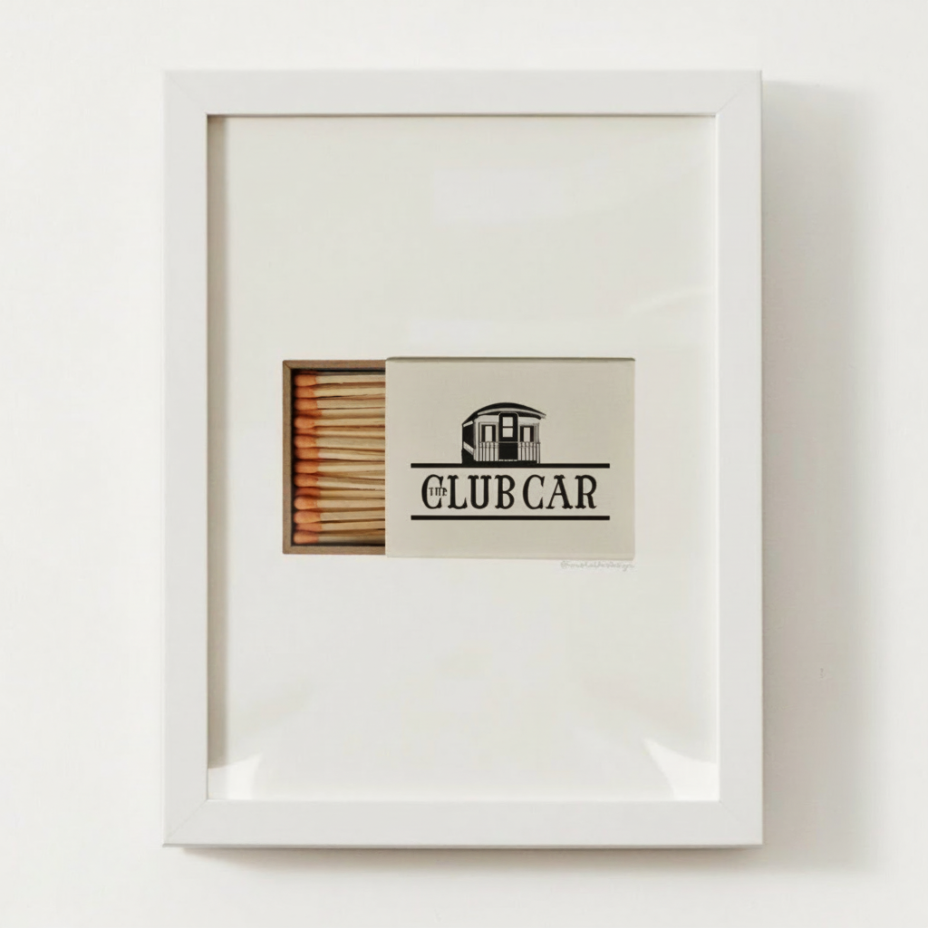Club Car Nantucket, MA Matchbox Print