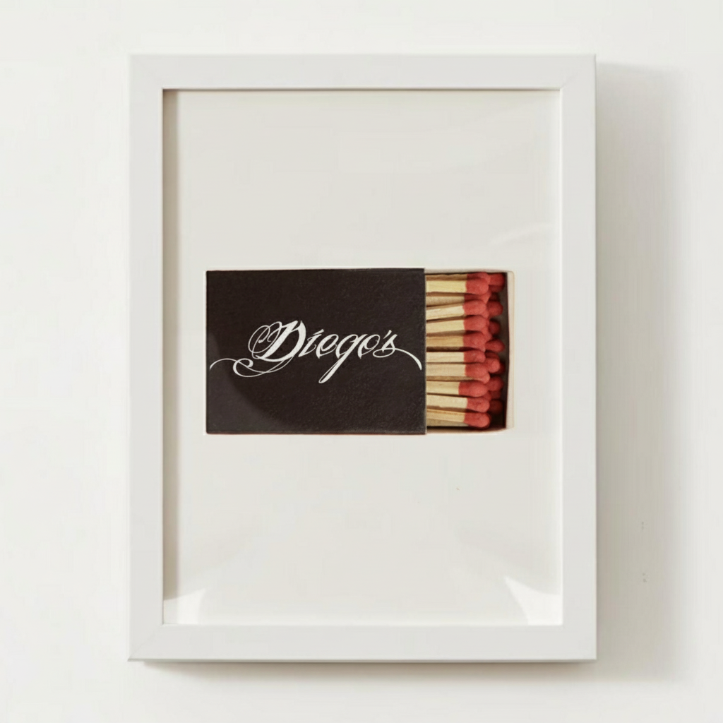 Diegos, Newport, Rhode Island Matchbox Print