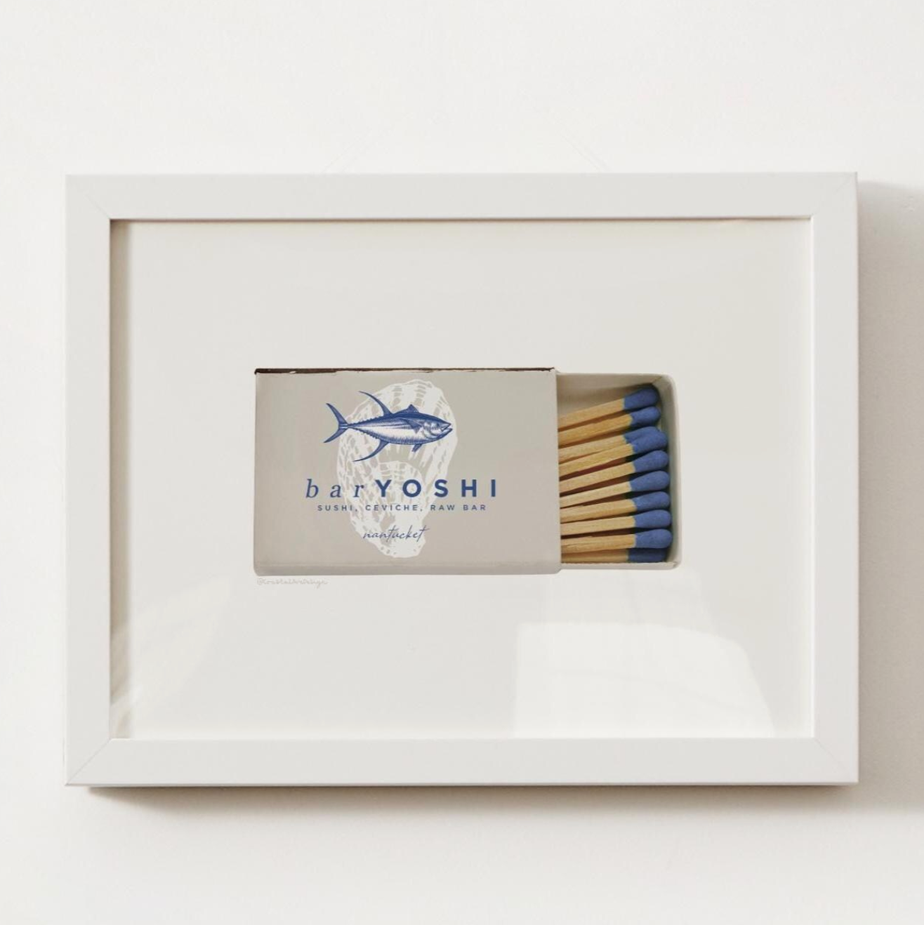 Bar Yoshi Nantuckert, MA Matchbox Print
