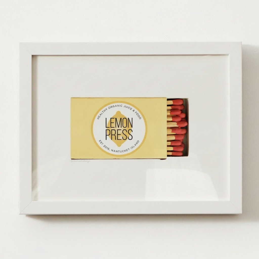 Lemon Press Nantuckert, MA Matchbox Print