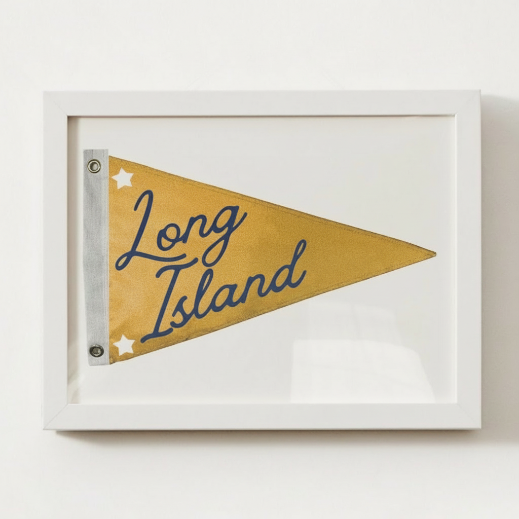 Long Island Pennant Print