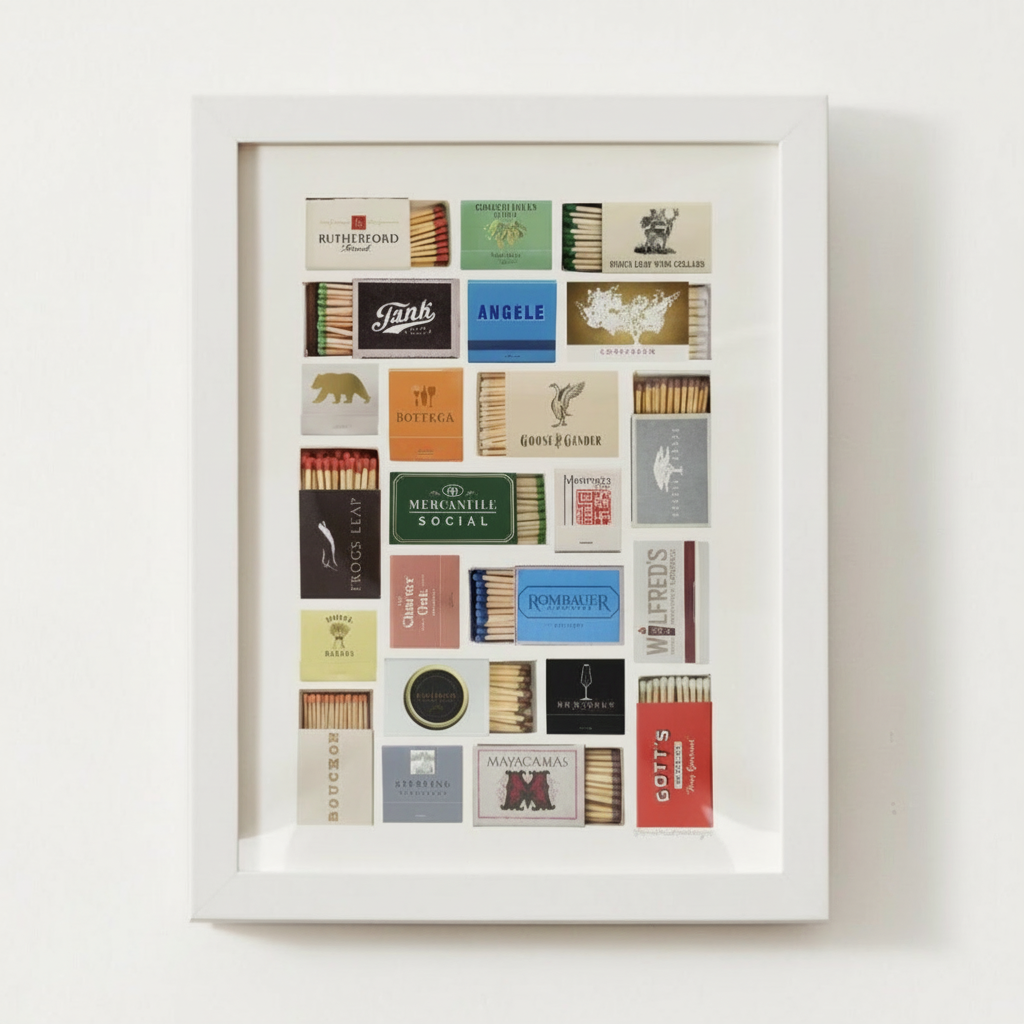 Napa Valley, California Matchbox Print