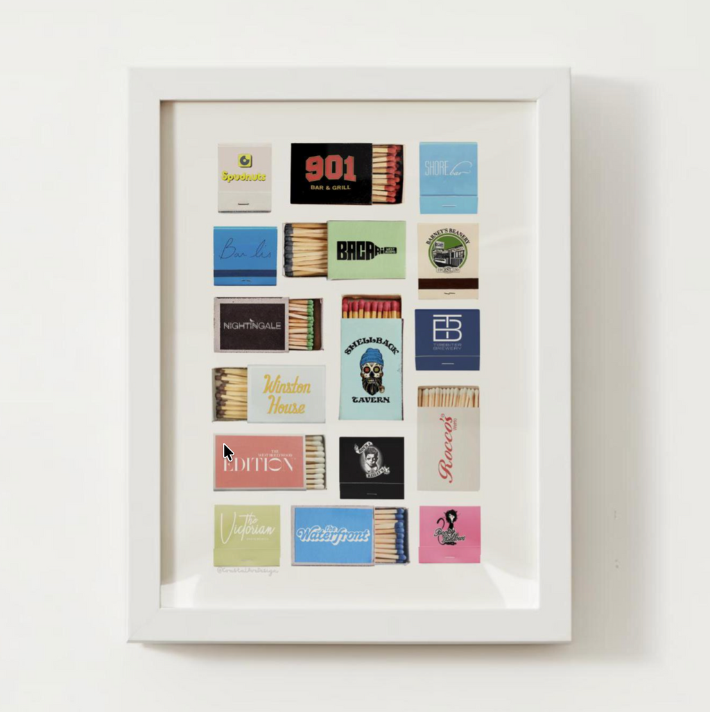 Los Angeles, California Matchbox Print