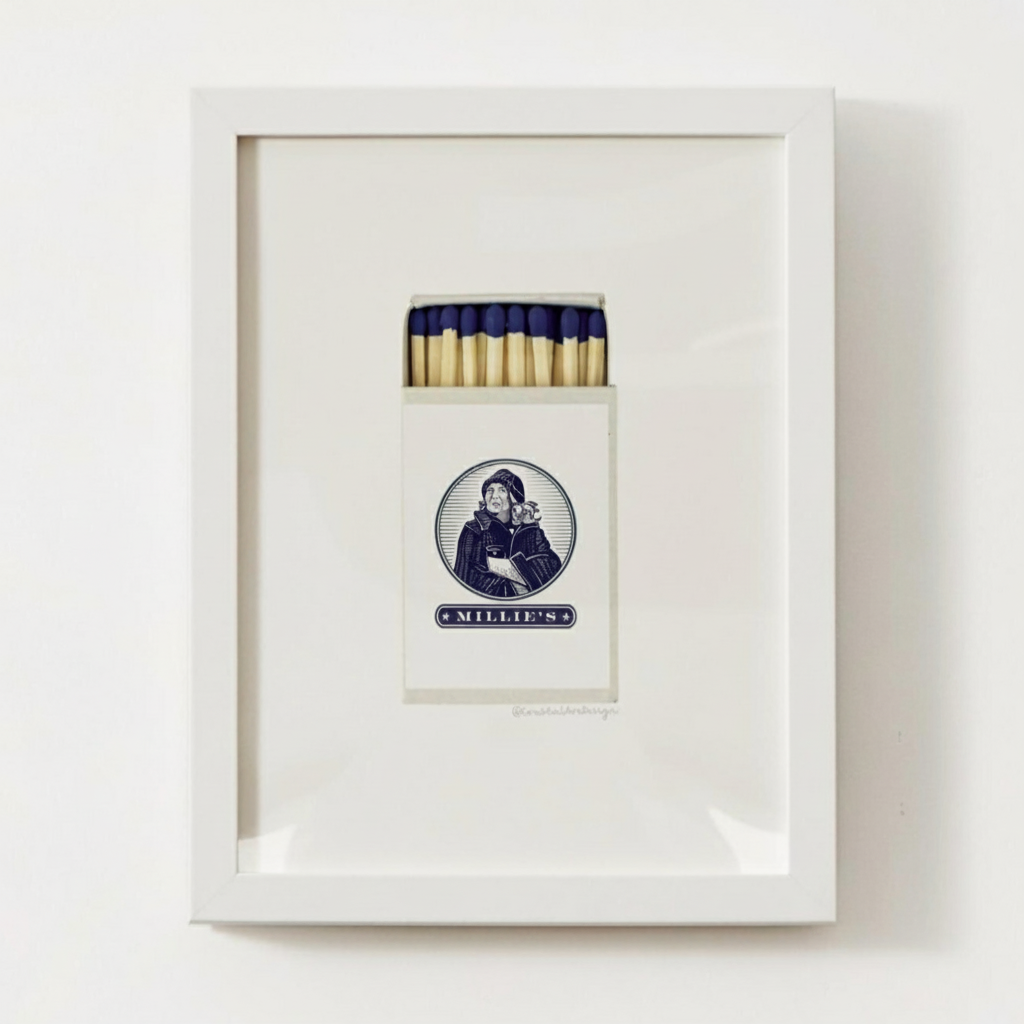 Millie's Nantucket, MA Matchbox Print