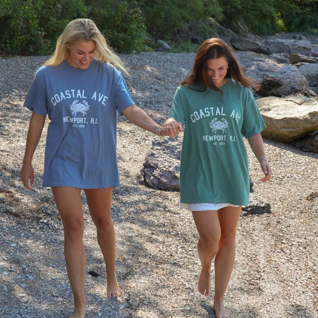 Coastal Ave. Newport, R.I. Short Sleeve Tee